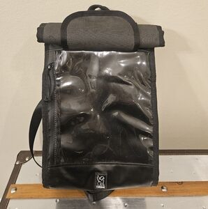 Chrome Industries Velcro Closure Rolltop Bag w/clear storage